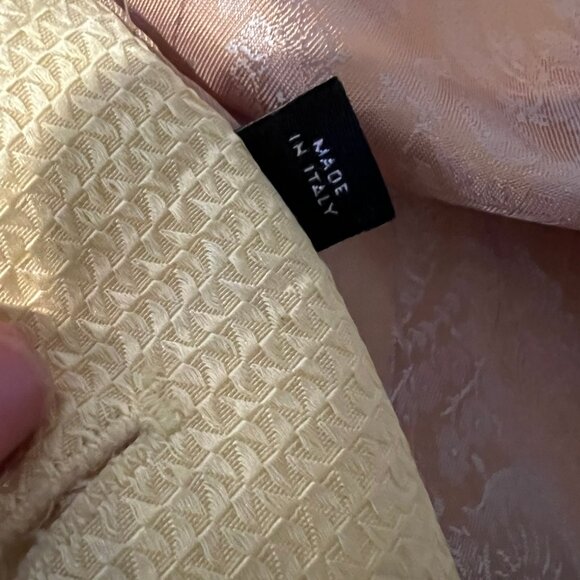 VINTAGE 2004 D&G DOLCE & GABBANA YELLOW TWEED SUIT SIZE 38 / 4 US - Picture 6 of 9